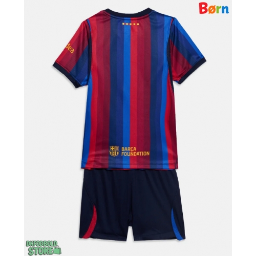Barcelona Replika Babytøj Hjemmebanesæt Børn 2026-27 Kortærmet (+ Korte bukser)